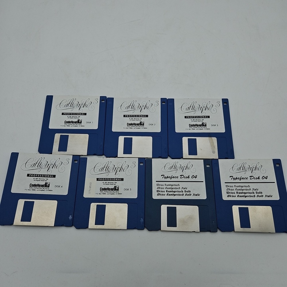 Calligrapher Professional Vintage Computer Software 7 Disks